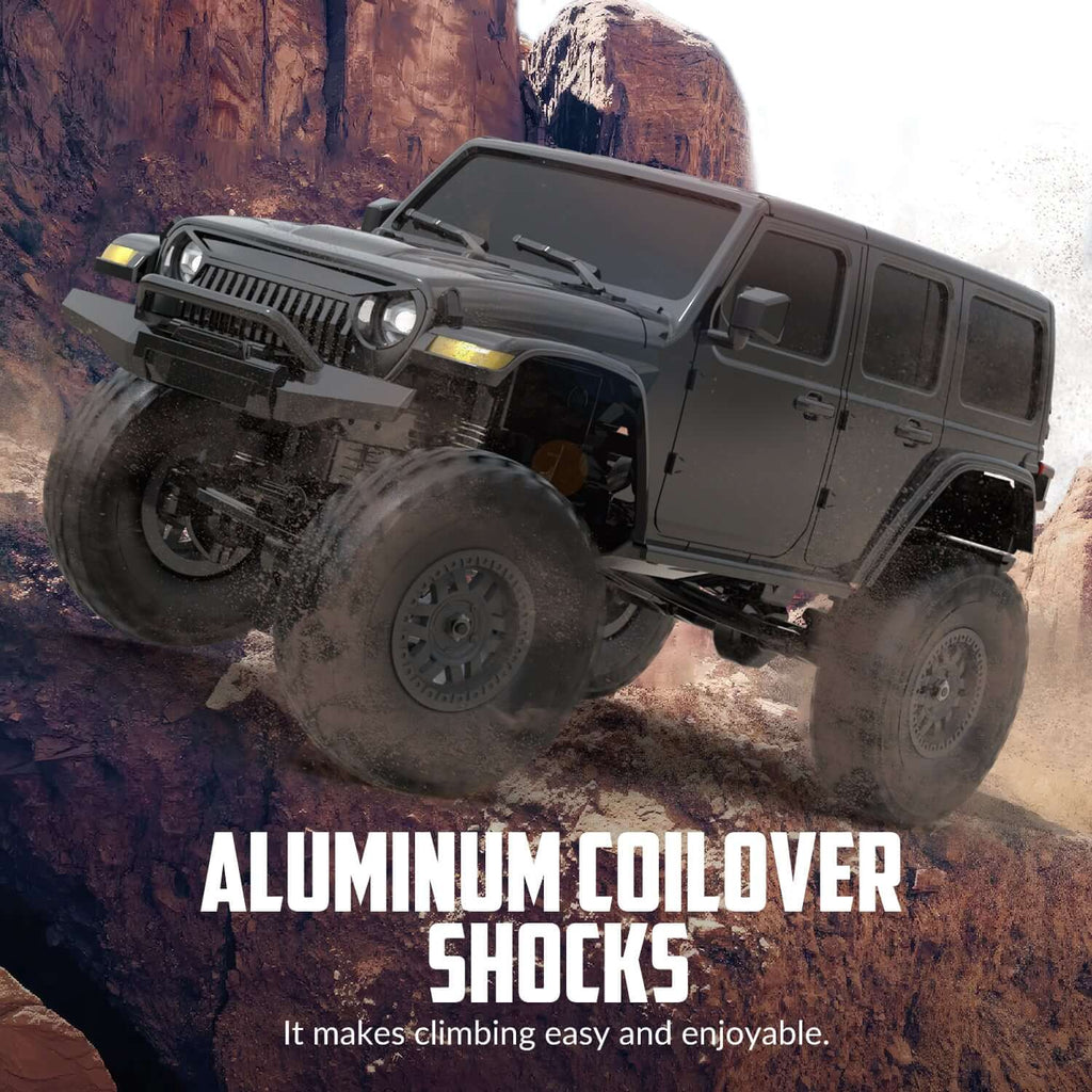 RACENT RCS24 1/24 4WD All-Terrain RC Monster Truck with LED