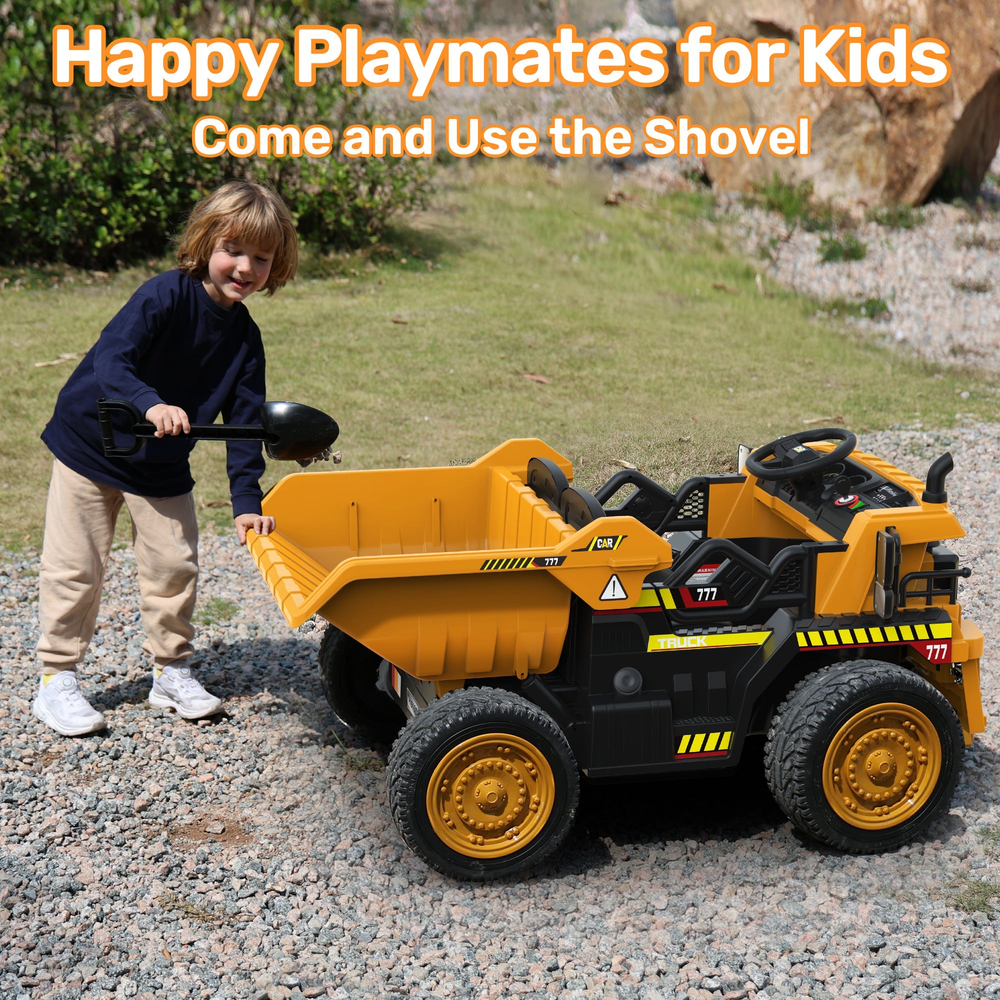 24V Dump Truck Ride-On with EVA tires