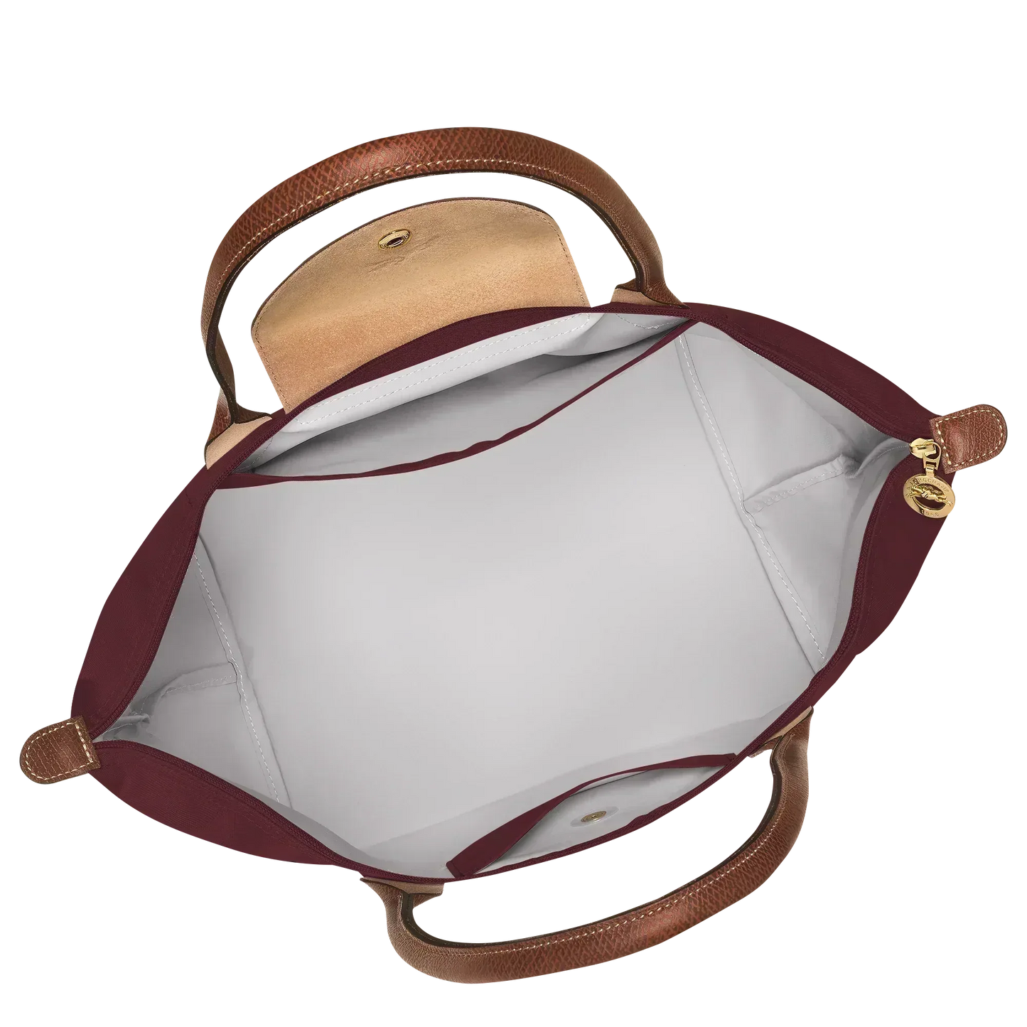 Longchamp - Small Le Pliage Handbag, Burgundy