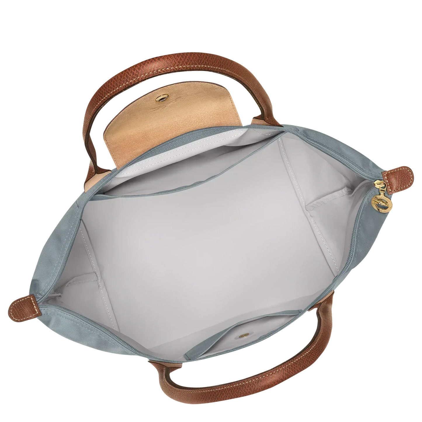 Longchamp - Mini Le Pliage Handbag, Steel