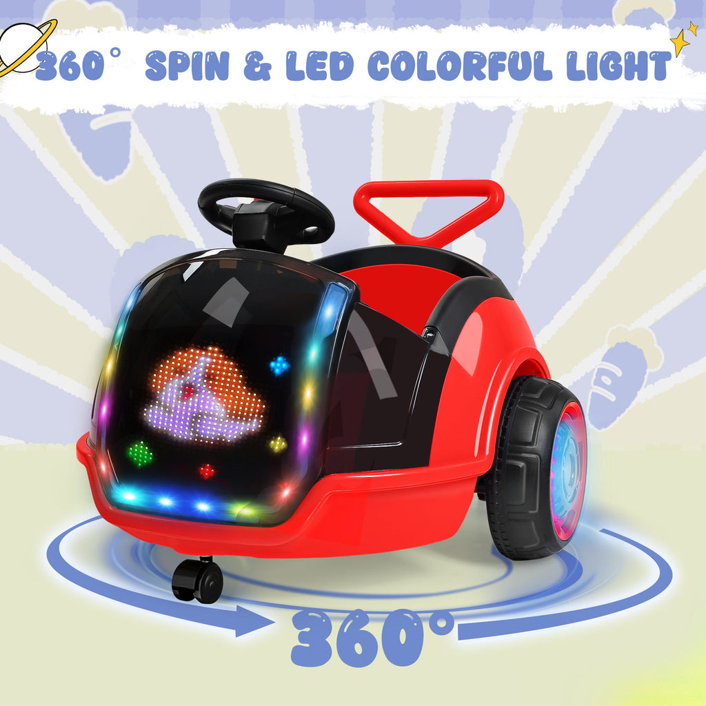 12V 3-in-1 Push Ride On with LED Display
