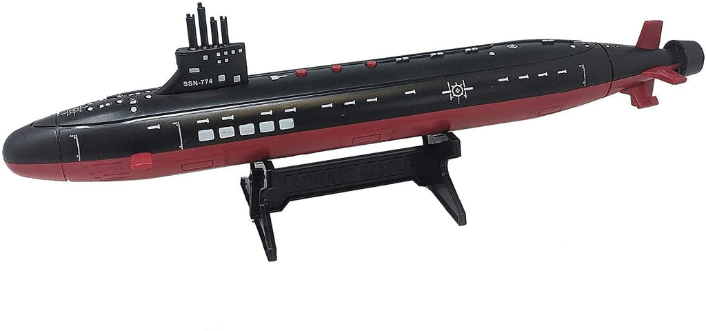 Toy Essentials Toy Aircraft Carrier Combo with Submarine, Battleship & 8 Mini Fighter Jets - Black, Plastic