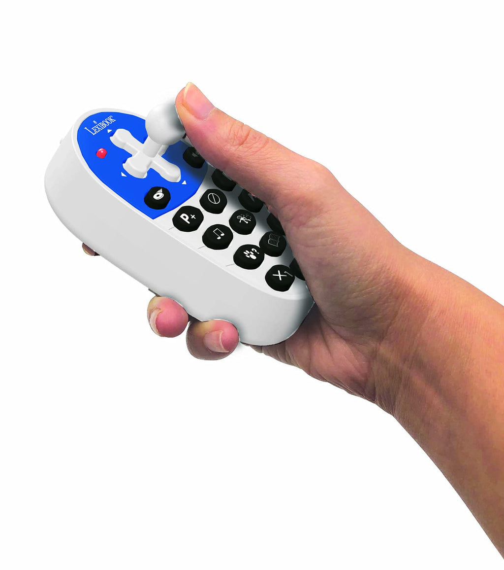 LEXiBOOK Powerman Master Robot - Interactive Toy, Programmable, Remote Control, White/Blue, Model ROB25EN, STEM, Music & Quiz Features
