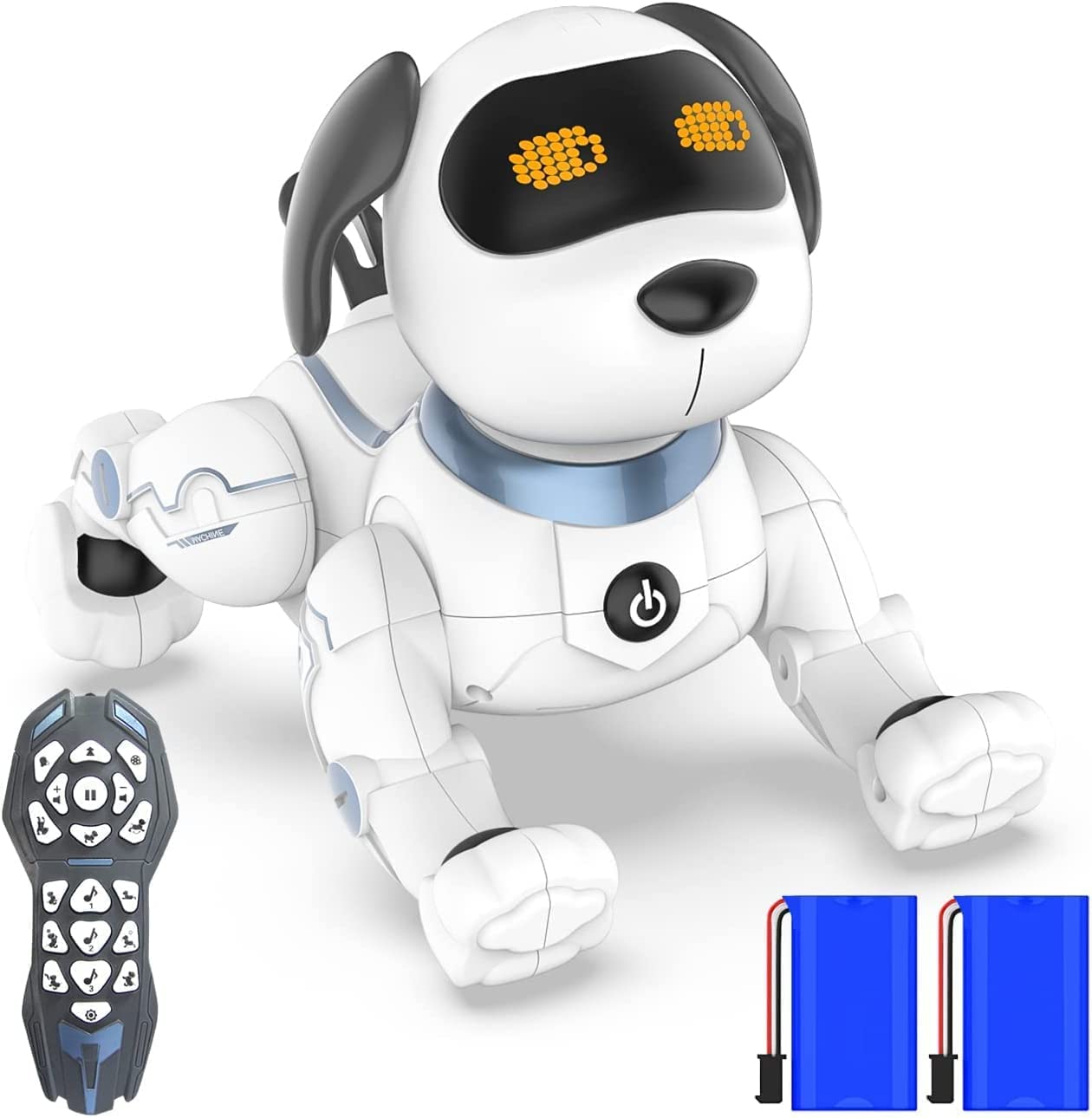 okk Robot Dog Toy - Remote Control Programmable Puppy, Interactive Voice Control, 5.7" Plastic, Model K16, Gift for Kids