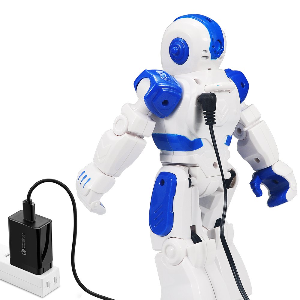 Sikaye RC Robot for Kids - Programmable Dancing & Singing Robot Kit, Large Size, Blue, Infrared Controller, Gesture Sensing