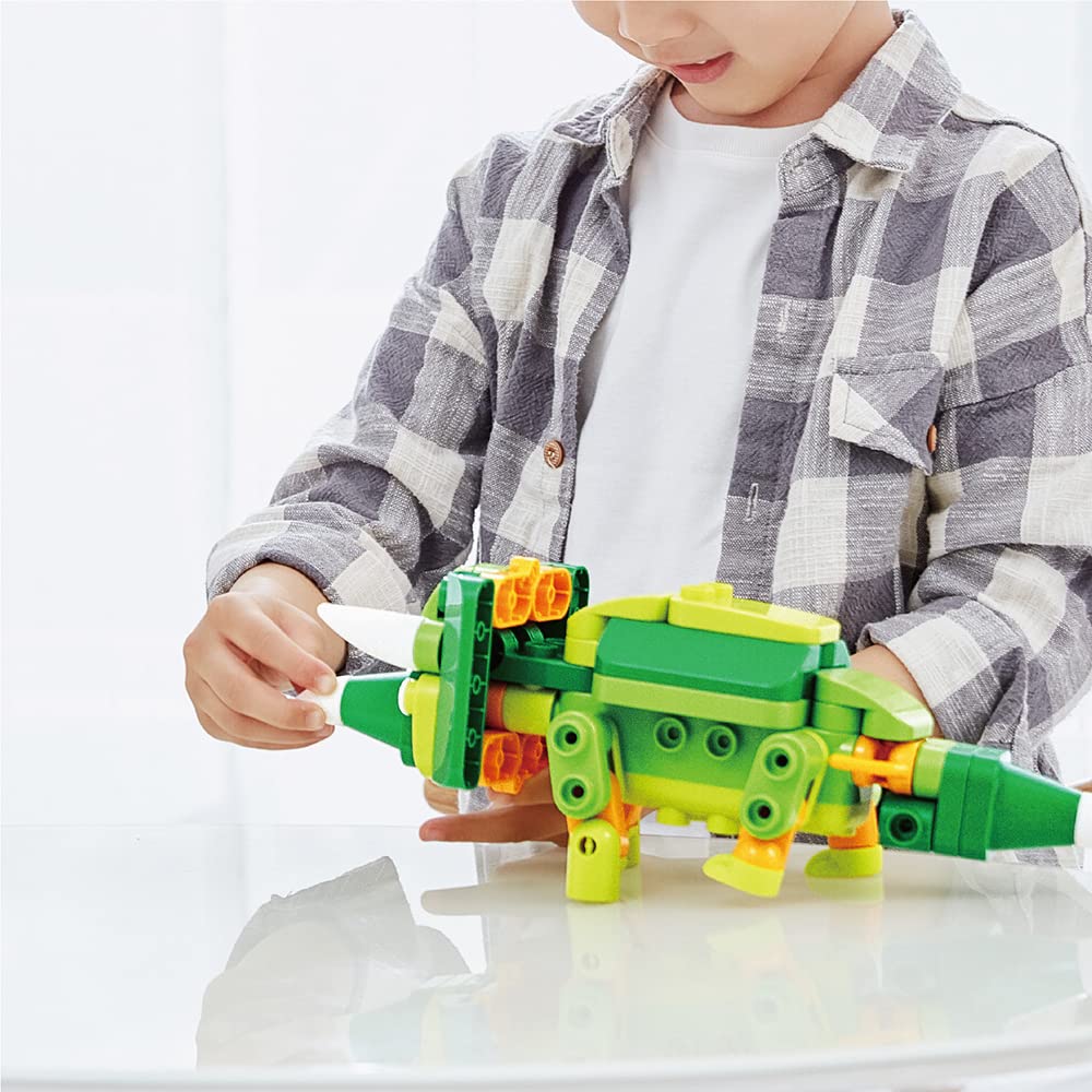 PAI TECHNOLOGY BOTZEES GO! Dinosaur Robots, STEM Toys for Kids 3+, RC Magic Stick, Dino Set, Model 858050008138