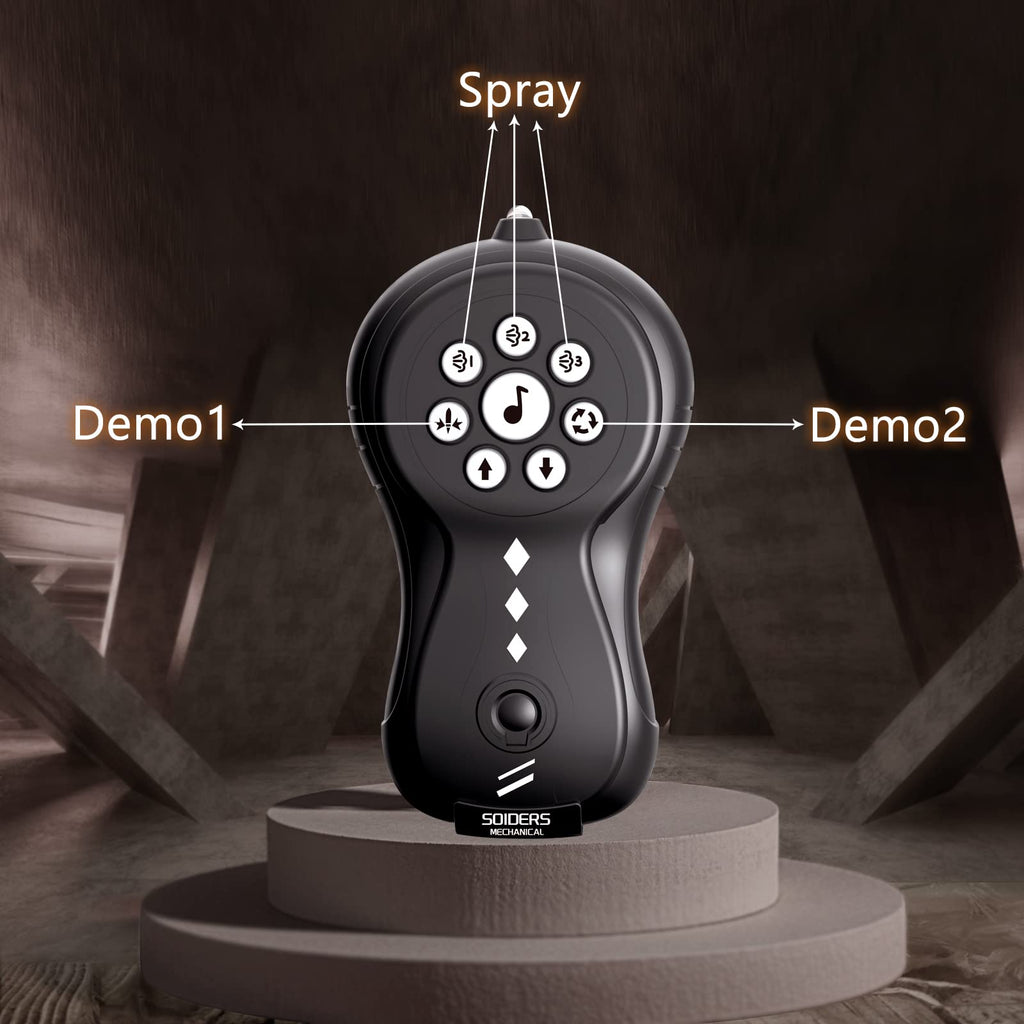 sumsync RC Spider Toy - Realistic Remote Control with Music & LED Light for Kids Age 3-12, Red