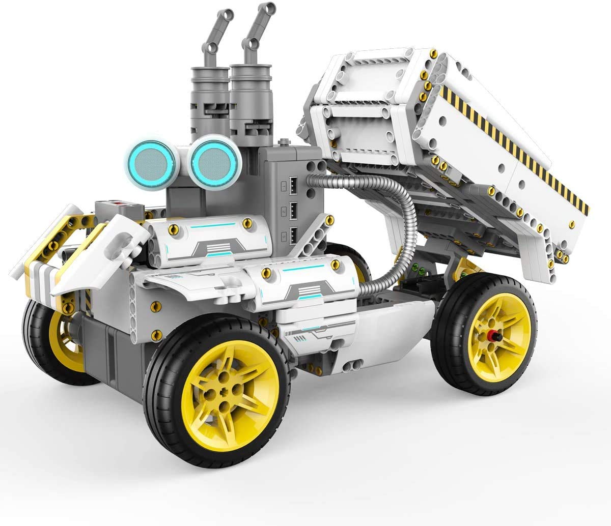 UBTECH JIMU Robot Overdrive Kit - STEM Learning Set, 410 Parts, Yellow, Model JRA0203, Plastic Construction