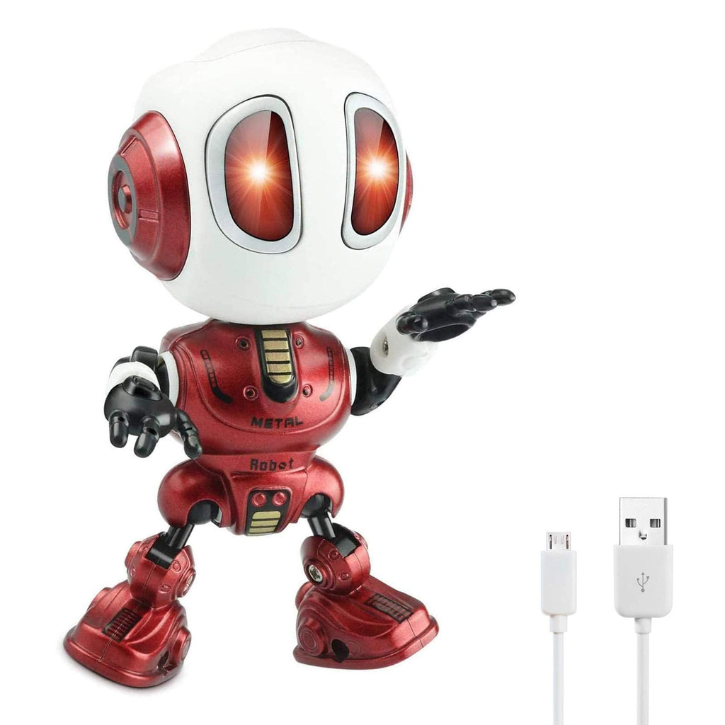 MING YING 66 Talking Robot Toy - Mini Red Robot for Kids, Repeats Speech, Ideal for Ages 4-6, Model MINGYING66_ROBOT