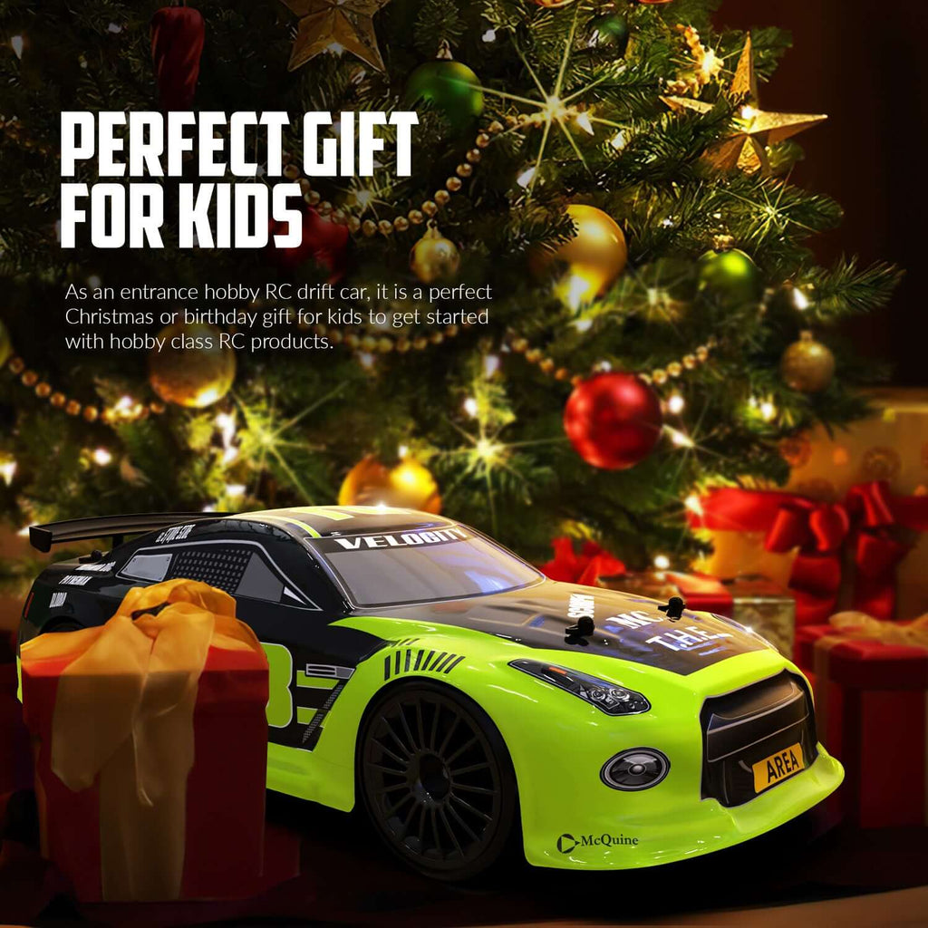 Racent 1/14 Scale High-Speed RC Drift Car with LED Lights