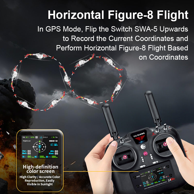 YuXiang F112S 9CH GPS RC Helicopter: 32:1 Scale AH-1 Cobra with Dual Brushless Motors