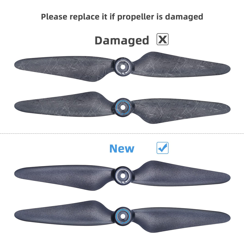 Bwine F7 Drone Blades - 4 Pcs Original Black Propellers for RC Quadcopter