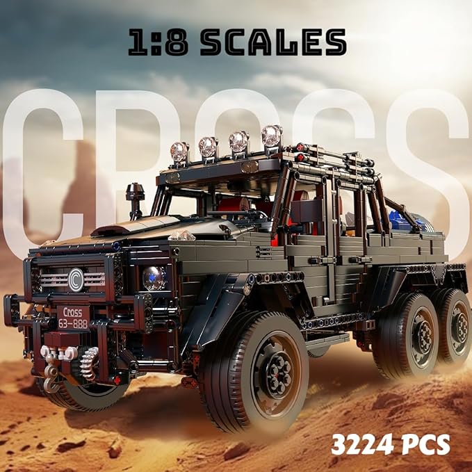 Chodia Technical Cars Building Set for Adults,1:8 Remote Control Wrangler RC Pickup Truck Vehicle Toys with Off Road/Urban Modes Moc Model Birthday for Boys,Men,Teens 14+(3224 PCS)