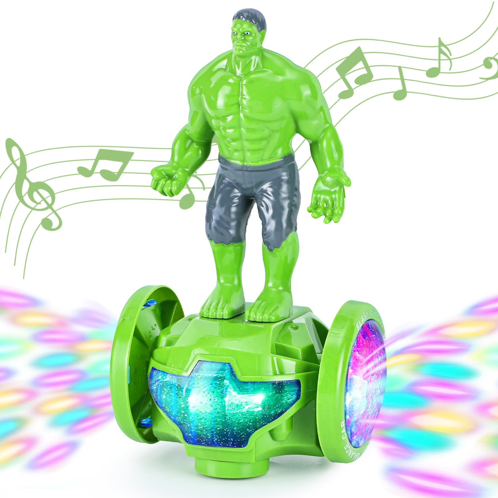 BMESSE Robot Toys for Boys Girls 4-6 Years Old,Kids Toys Car with Music and Lights,Interactive Electric Toy Bump and Go Cars for