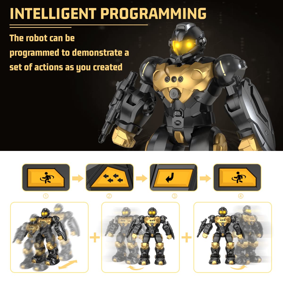 semour Robot Toys for 5 6 7 8 9 Years Old Boys, Programmable RC Robot Kids Toys | Gesture Sensing Robotic Toys for Kids Ages 5-7