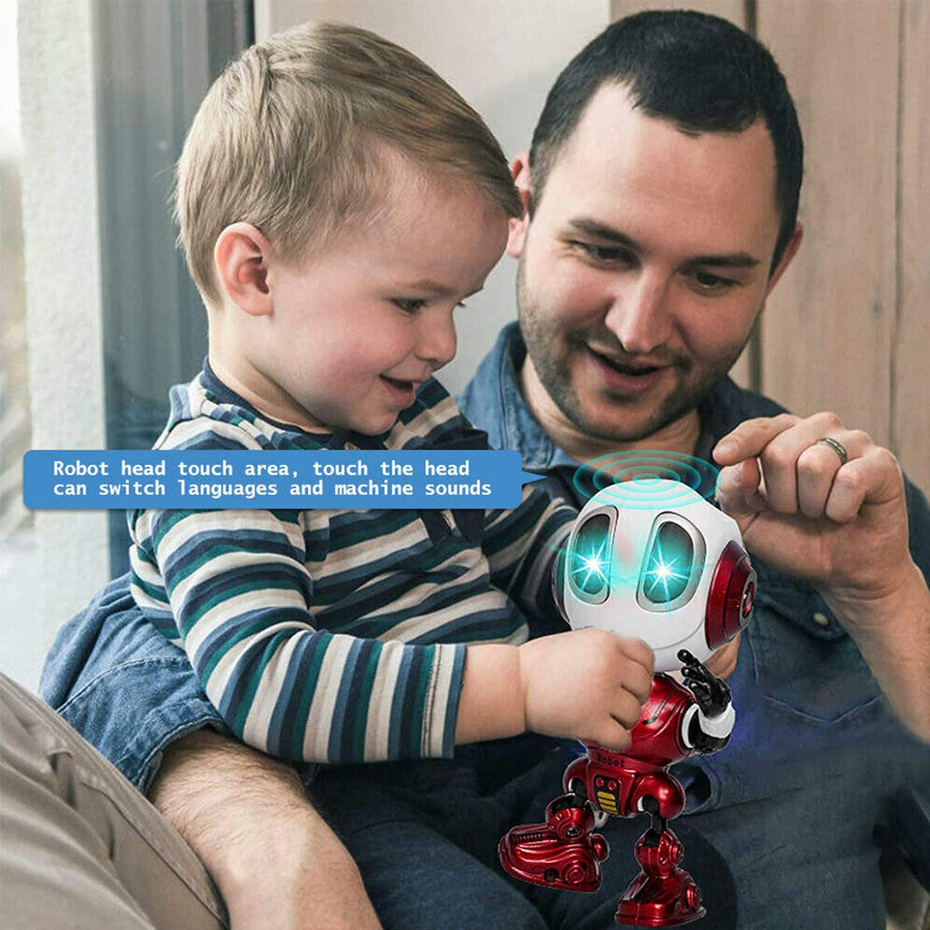 MING YING 66 Talking Robot Toy - Mini Red Robot for Kids, Repeats Speech, Ideal for Ages 4-6, Model MINGYING66_ROBOT