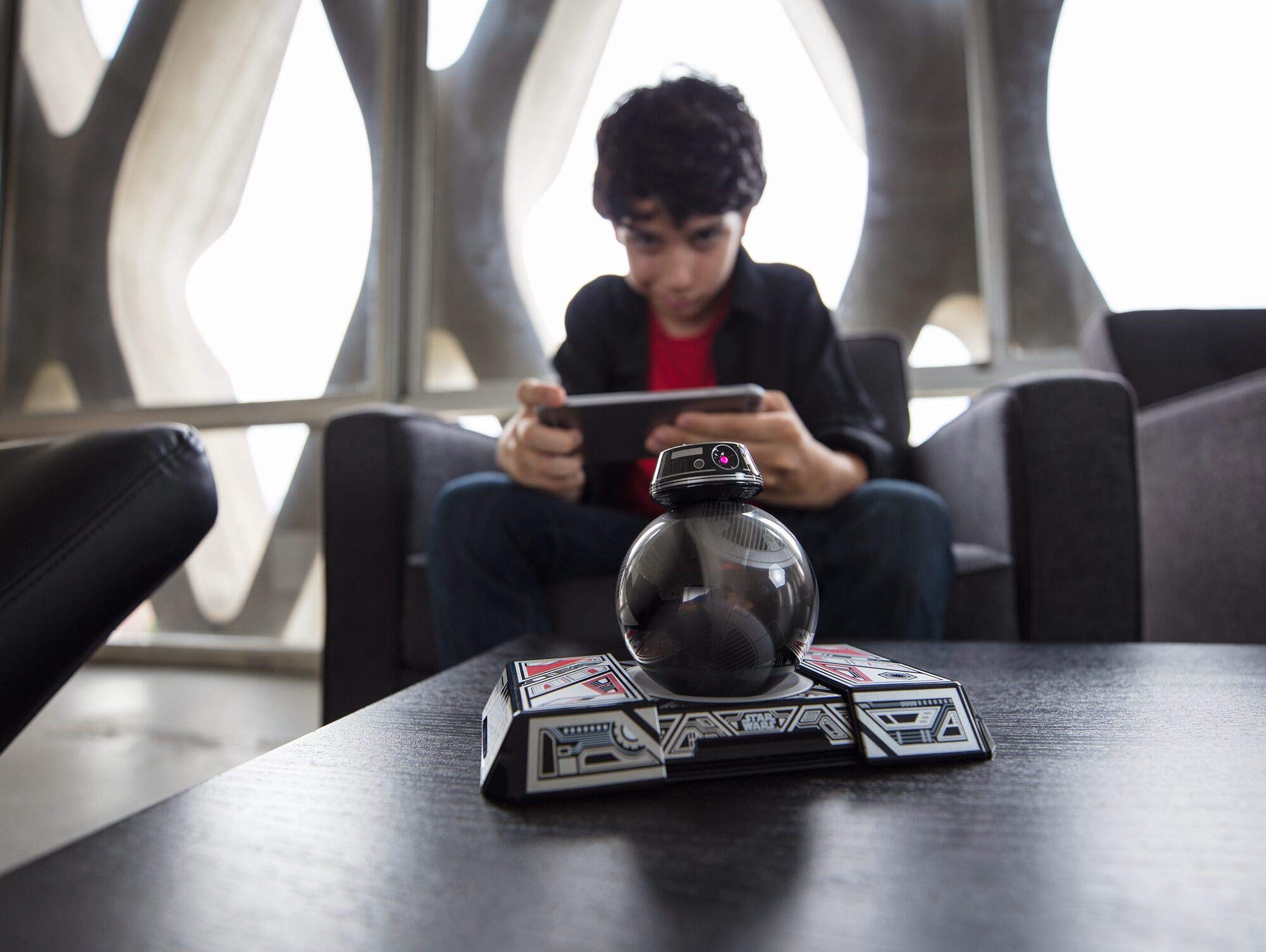 STAR WARS Sphero BB-9E Droid - App-Enabled, Black/Grey, 3.54x4.92x2.87 cm, Model VD01ROW, Plastic Material
