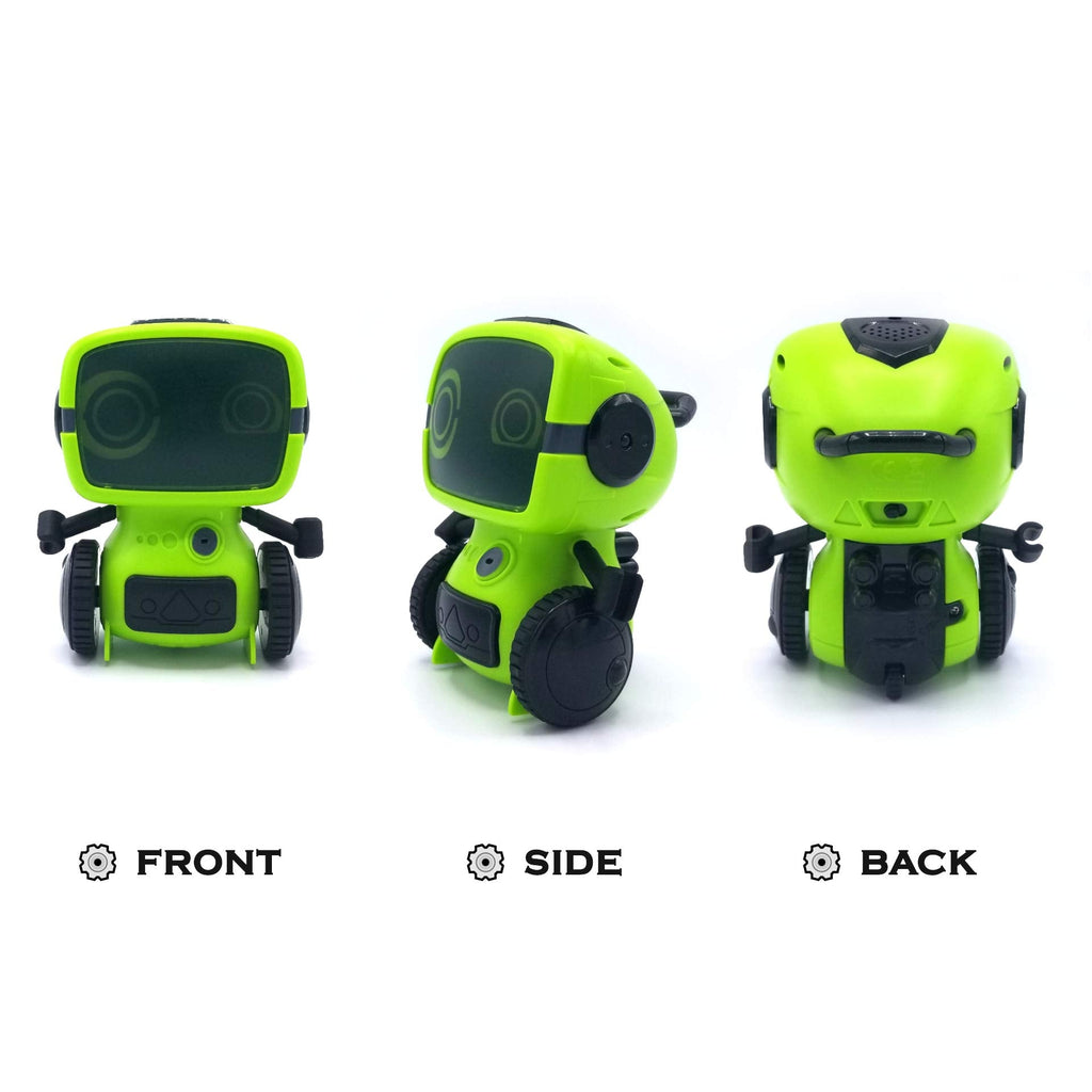 MUKIKIM JabberBot Smart RC Robot for Kids - Green, Plastic, Remote Control, Voice Effects, Programming Mode, Walkie Talkie Communication