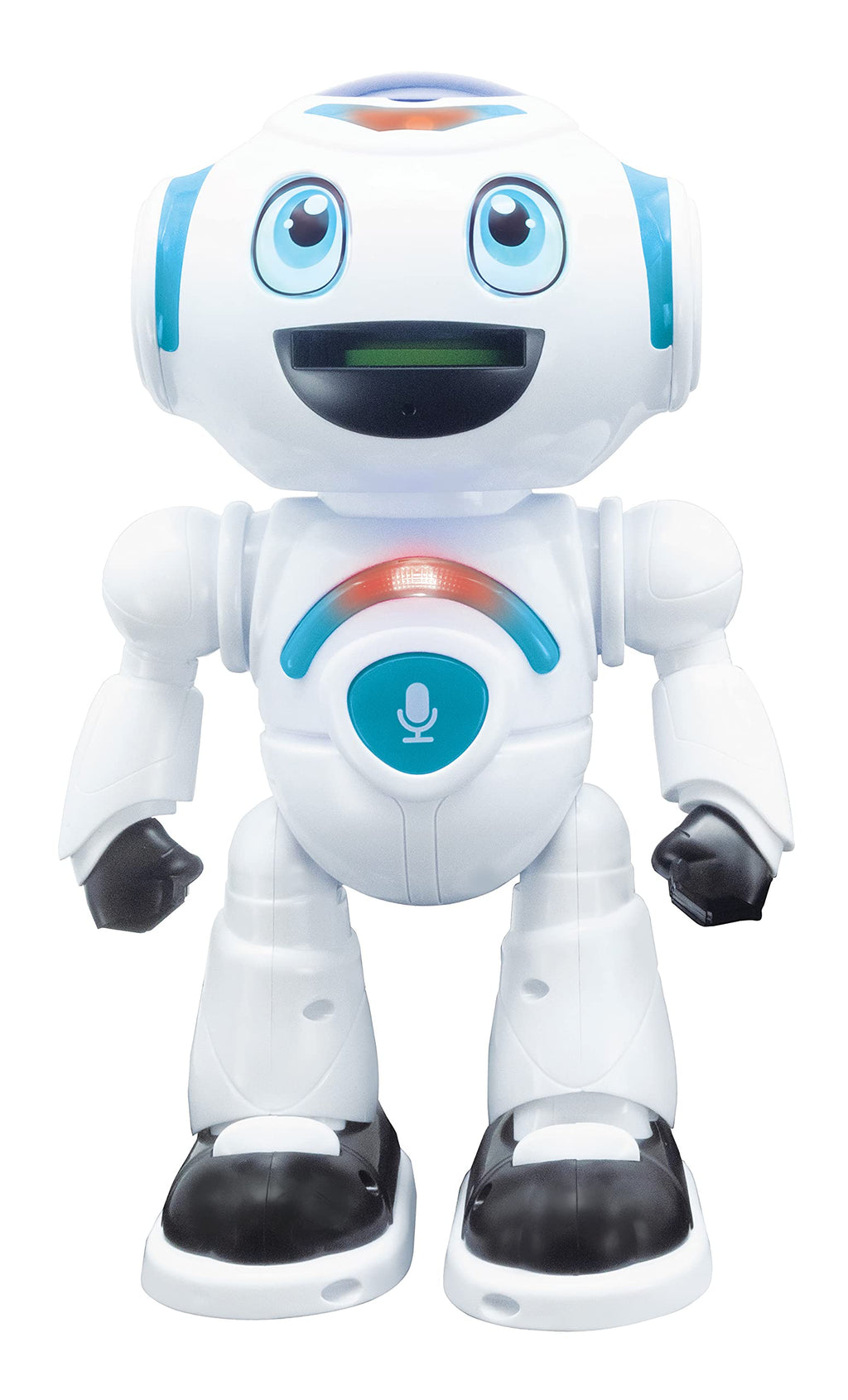 LEXiBOOK Powerman Master Robot - Interactive Toy, Programmable, Remote Control, White/Blue, Model ROB25EN, STEM, Music & Quiz Features