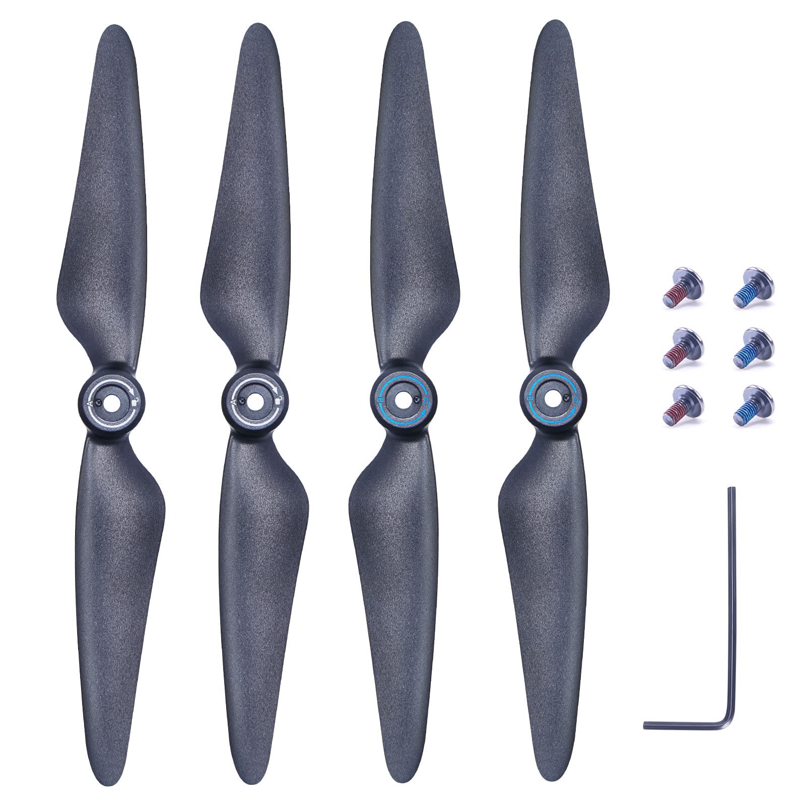 Bwine F7 Drone Blades - 4 Pcs Original Black Propellers for RC Quadcopter