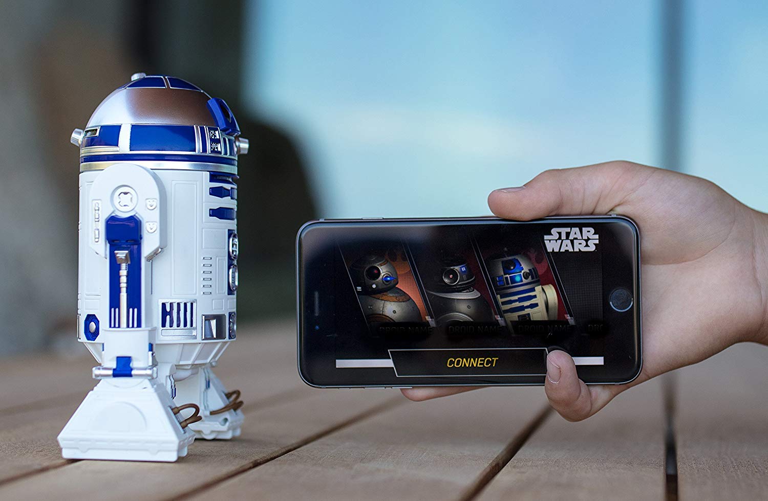 STAR WARS Sphero R2D2 App Controlled Droid - White/Blue, Model R201ROW