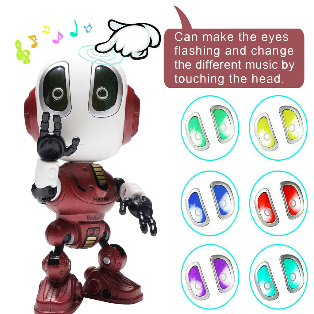 MING YING 66 Talking Robot Toy - Mini Red Robot for Kids, Repeats Speech, Ideal for Ages 4-6, Model MINGYING66_ROBOT