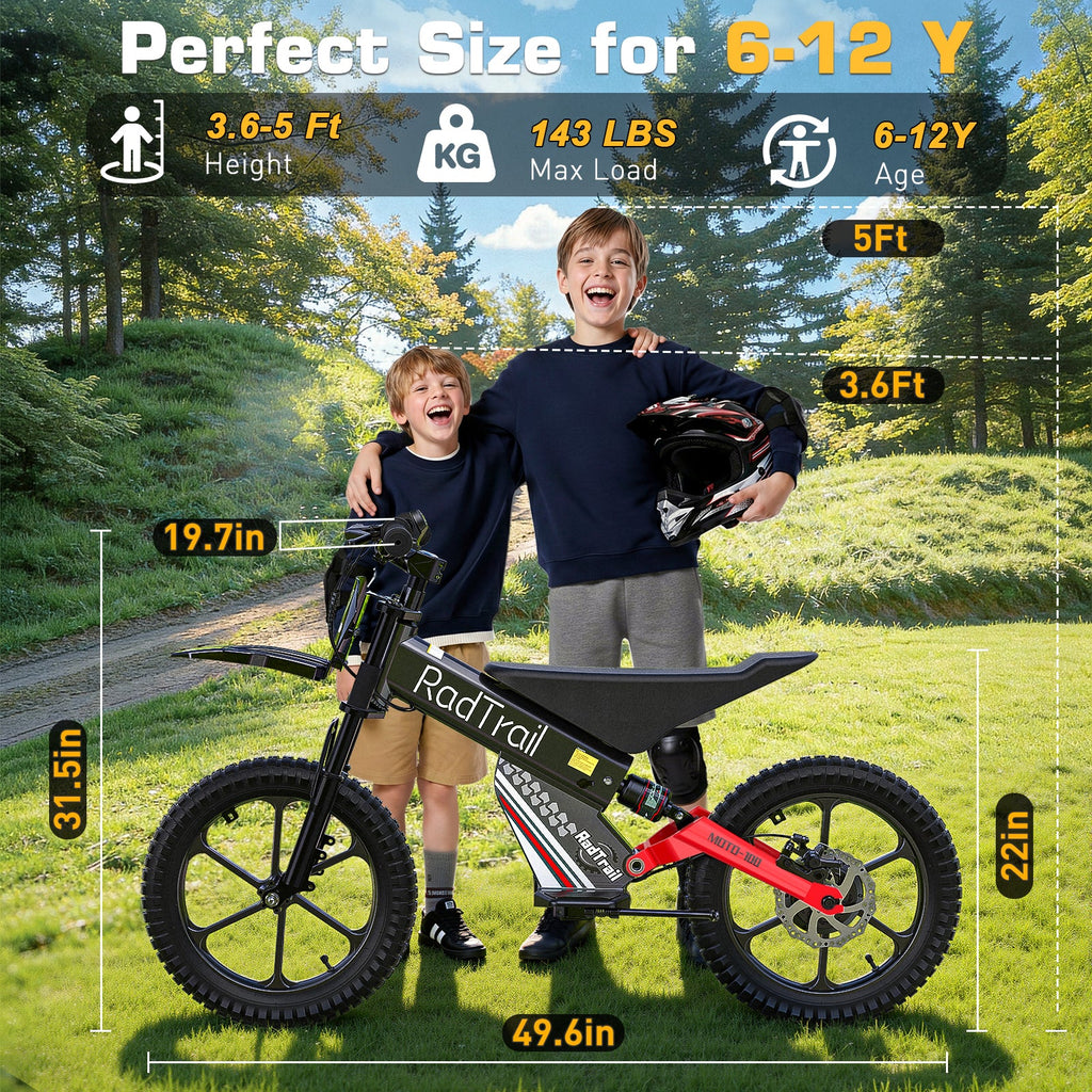 36V 16" Kids Electric Dirt Bike