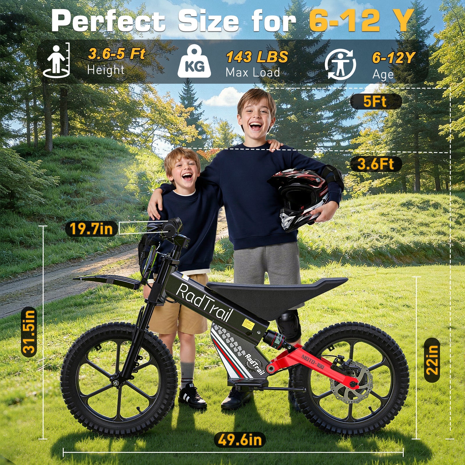 36V 16" Kids Electric Dirt Bike