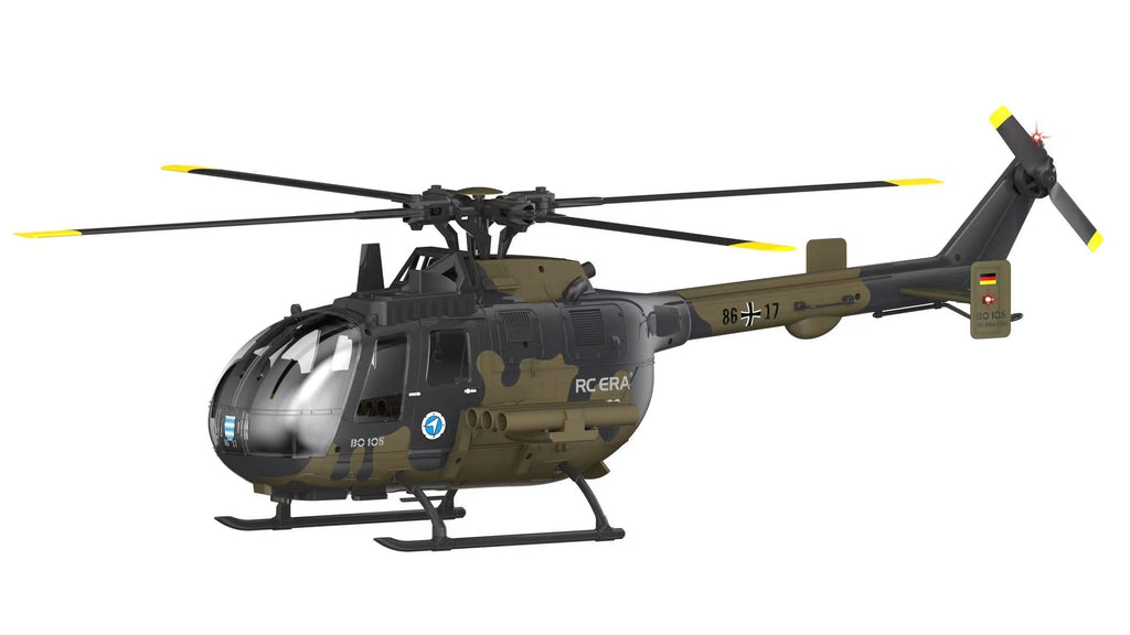 RC ERA C180 1:25 Scale BO105 6-Channel Brushless RC Helicopter (3D Stunt Edition)