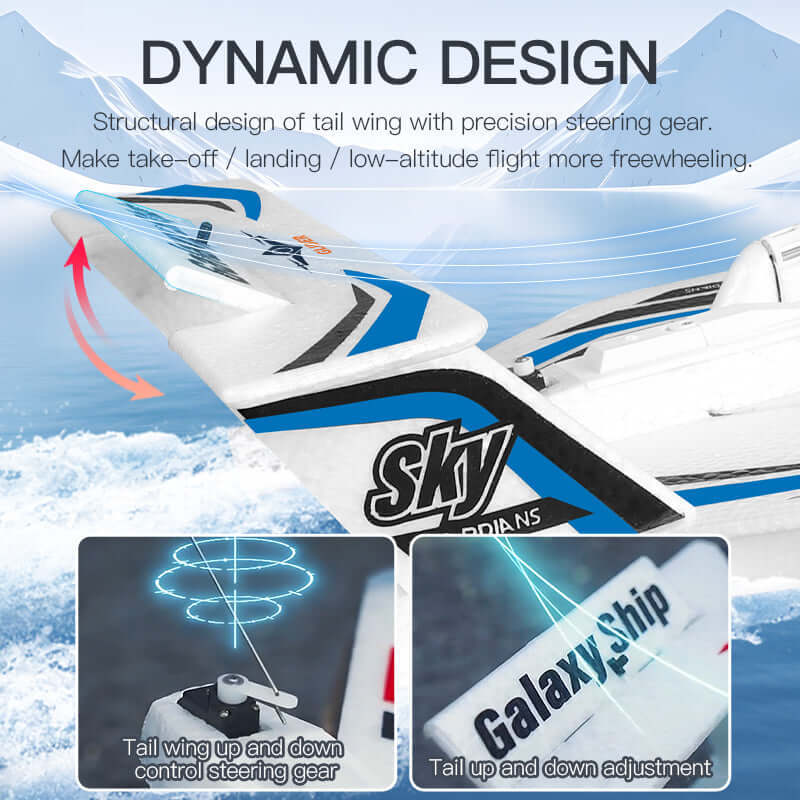 Galaxy Ship KF603 RC Airplane - 3-Channel, Sea, Land & Air, Beginner-Friendly