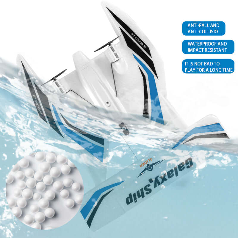 Galaxy Ship KF603 RC Airplane - 3-Channel, Sea, Land & Air, Beginner-Friendly