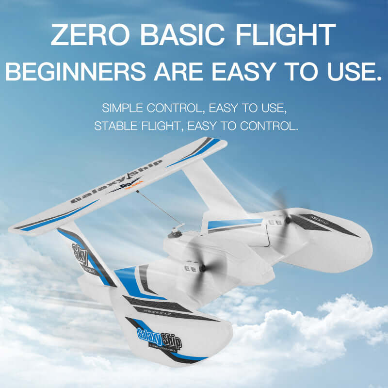 Galaxy Ship KF603 RC Airplane - 3-Channel, Sea, Land & Air, Beginner-Friendly