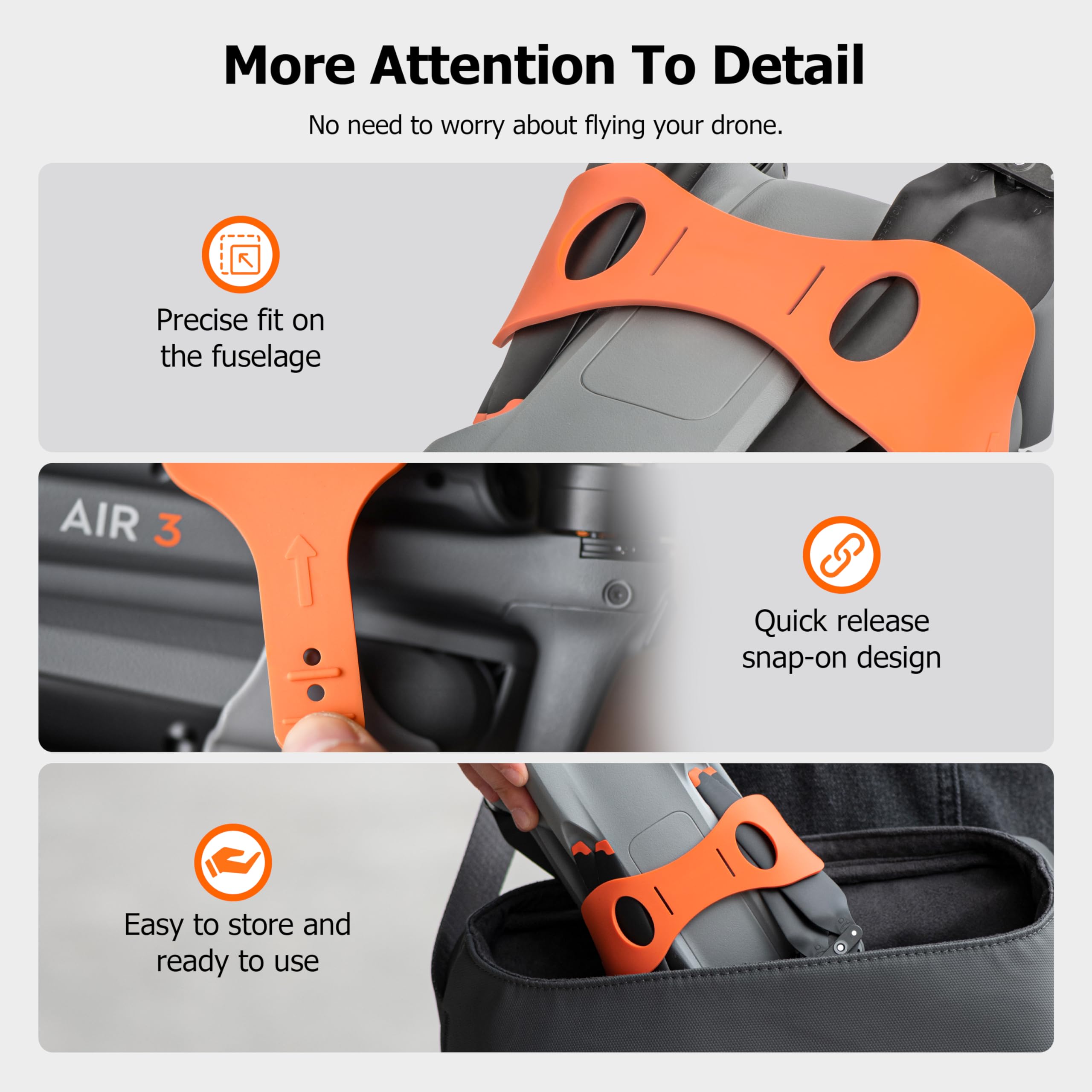 STARTRC PHOTO Propeller Holder for DJI Air 3 Accessories, Propeller Guard Strap for DJI Air 3 Drone, Propeller Protector Stabili