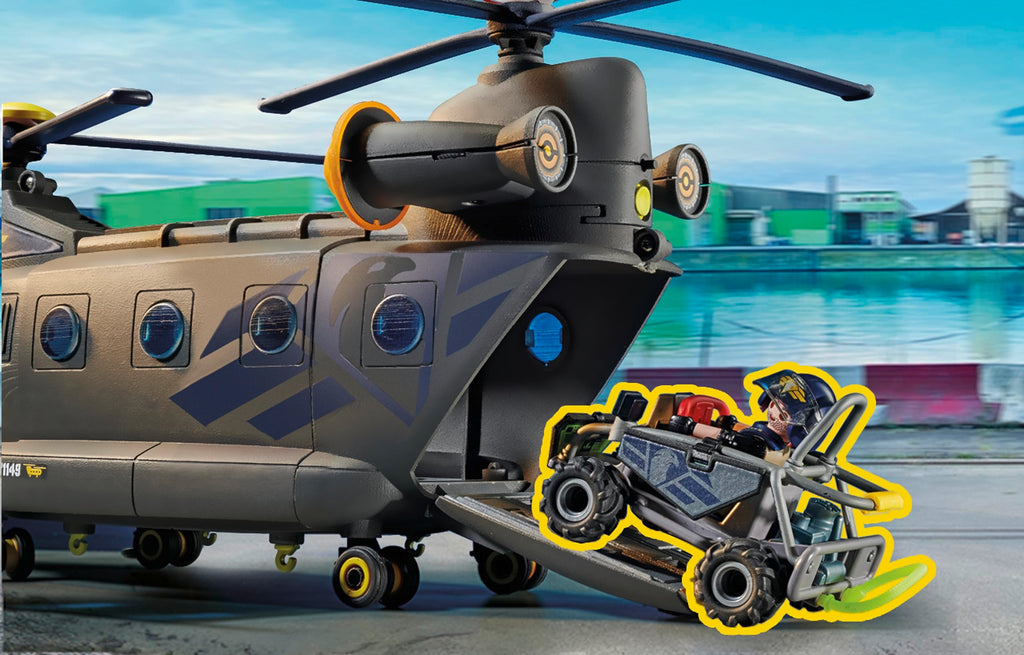 Playmobil Tactical Unit Rescue Aircraft - Small Multicolor Plastic Model 71149