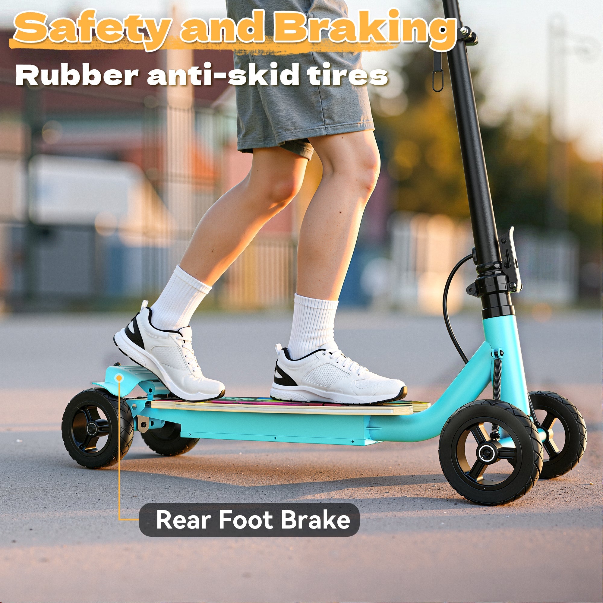 24V Kids 4-Wheel Scooter