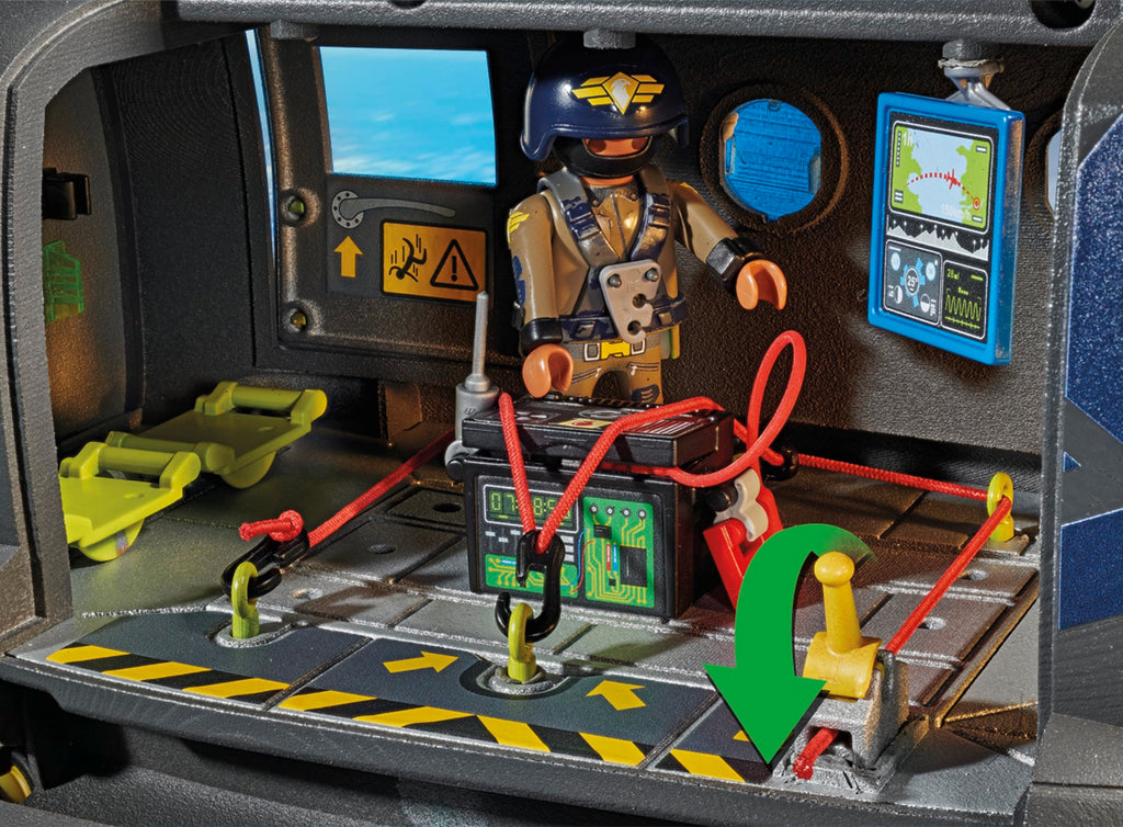 Playmobil Tactical Unit Rescue Aircraft - Small Multicolor Plastic Model 71149