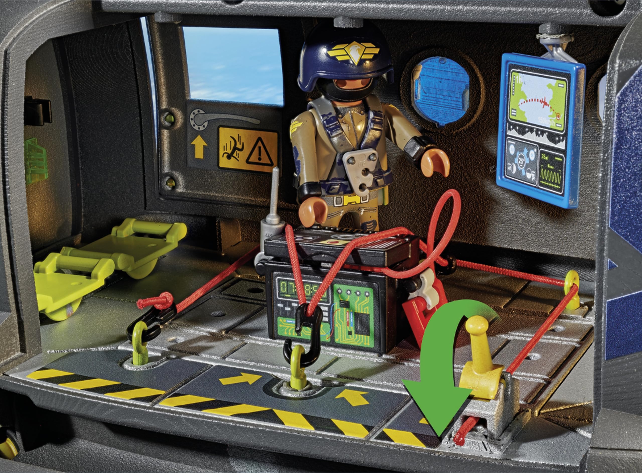 Playmobil Tactical Unit Rescue Aircraft - Small Multicolor Plastic Model 71149