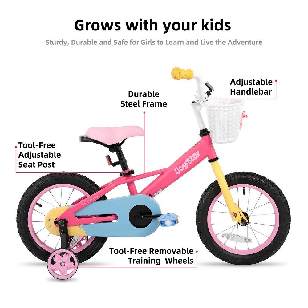 JOYSTAR Macaron Girls Bike Rainbow Bike