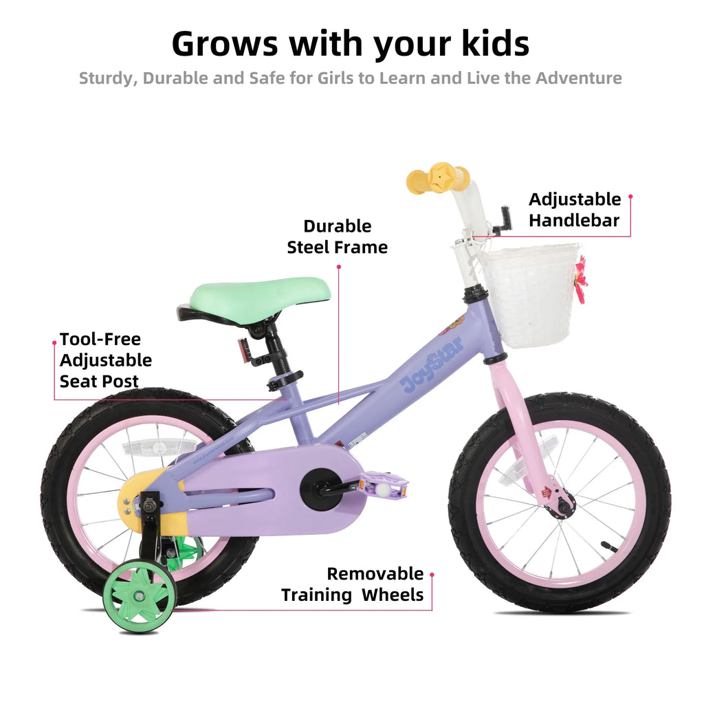 JOYSTAR Macaron Girls Bike Rainbow Bike