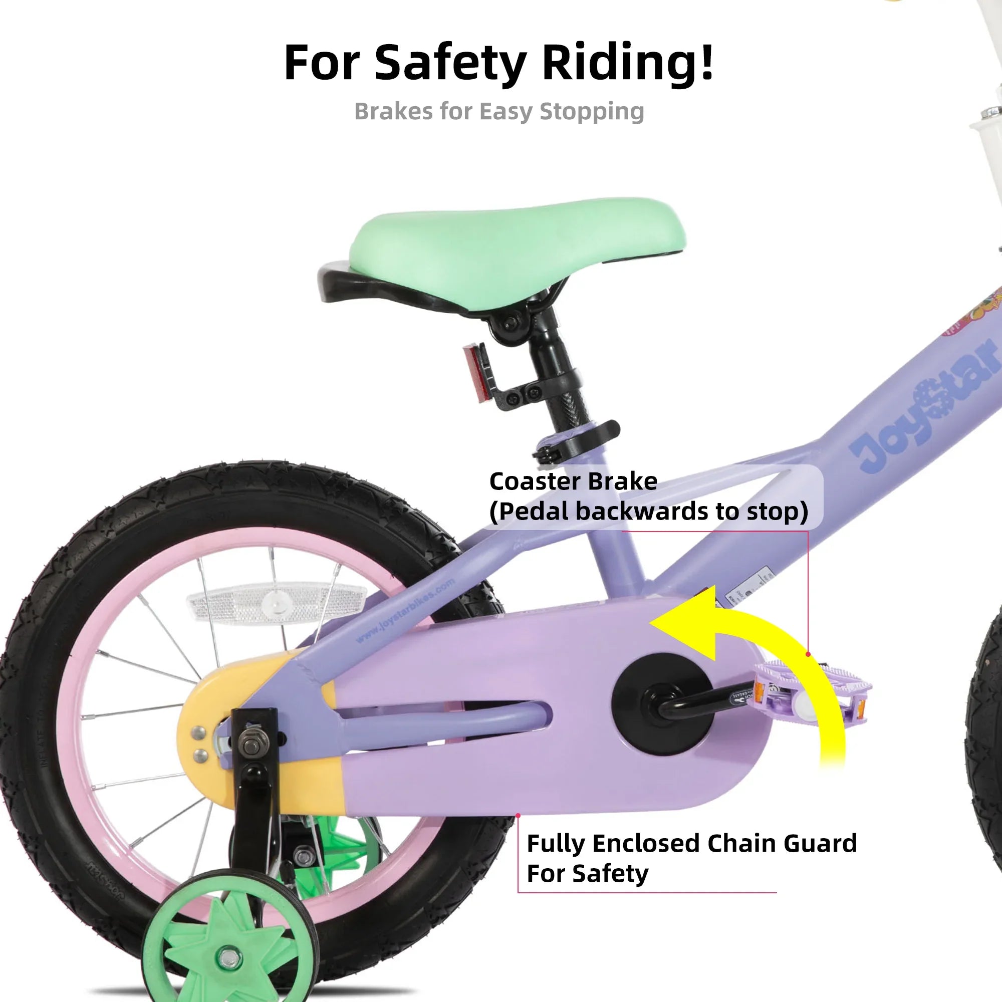 JOYSTAR Macaron Girls Bike Rainbow Bike