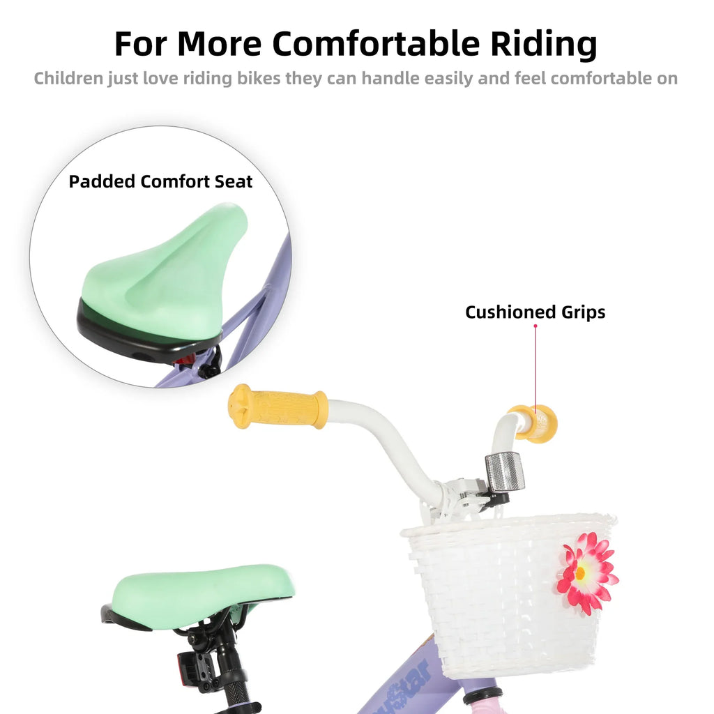JOYSTAR Macaron Girls Bike Rainbow Bike