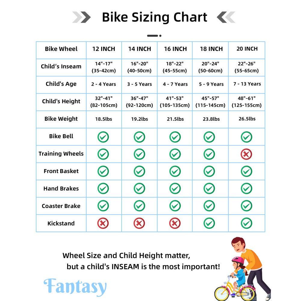 JOYSTAR Fantasy Girls Bike with Training Wheels & Basket