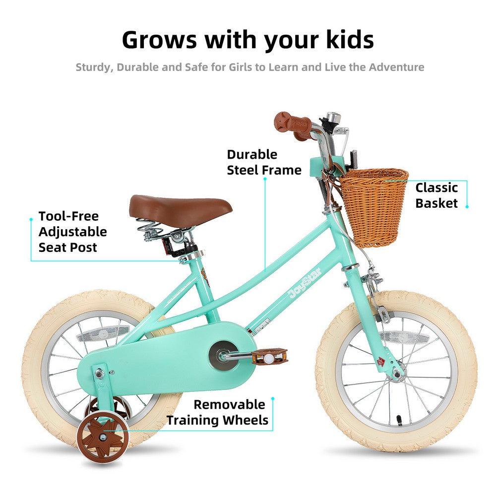 JOYSTAR Fantasy Girls Bike with Training Wheels & Basket