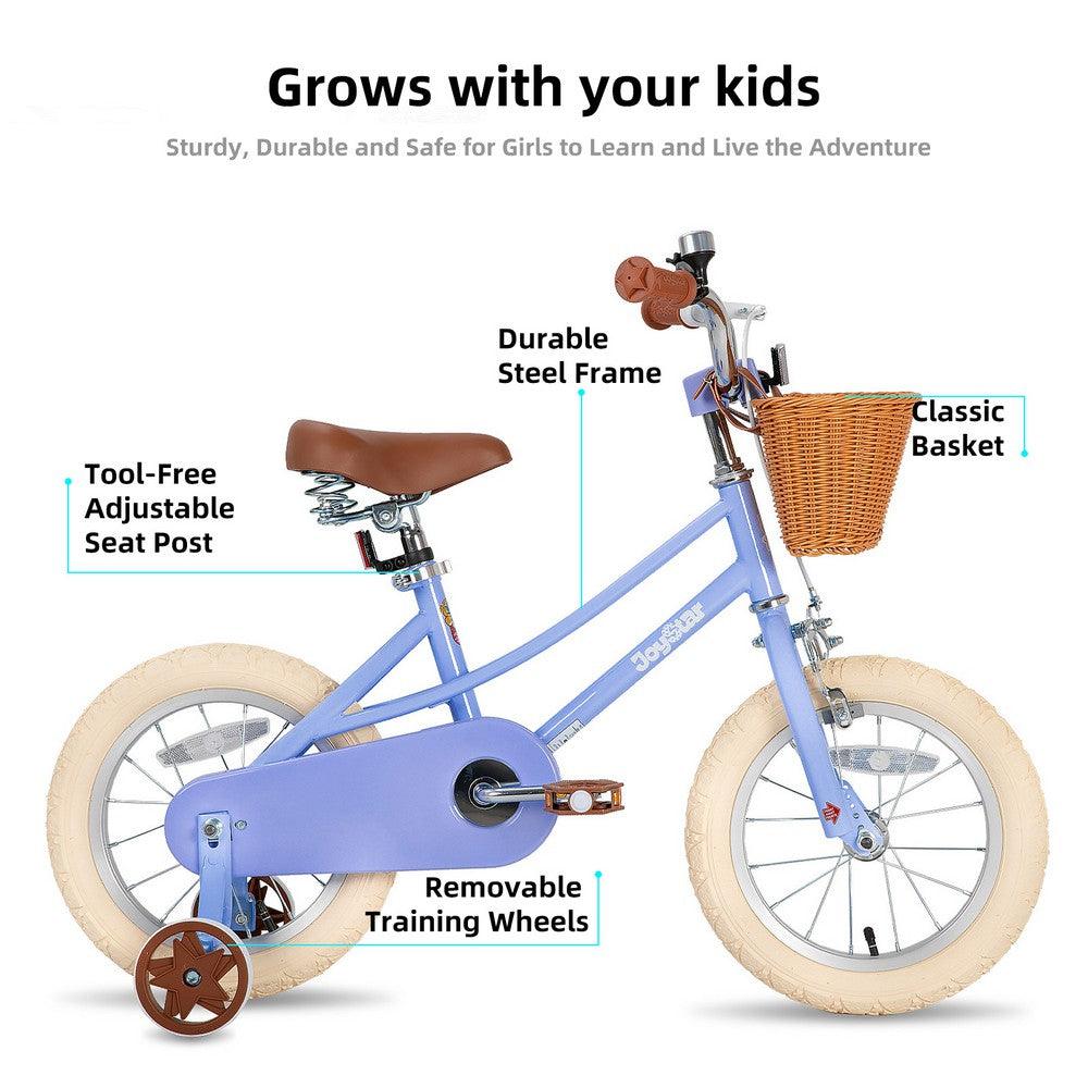 JOYSTAR Fantasy Girls Bike with Training Wheels & Basket