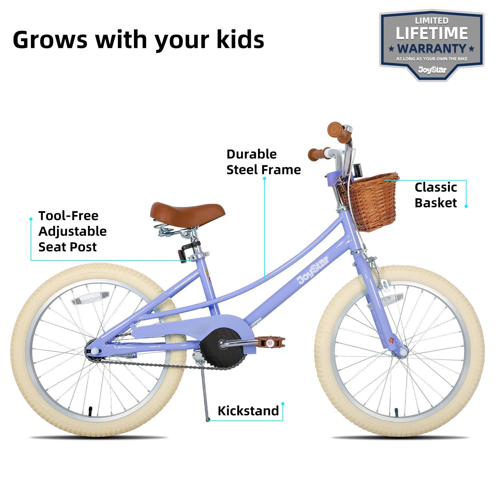 JOYSTAR Fantasy Girls Bike with Training Wheels & Basket