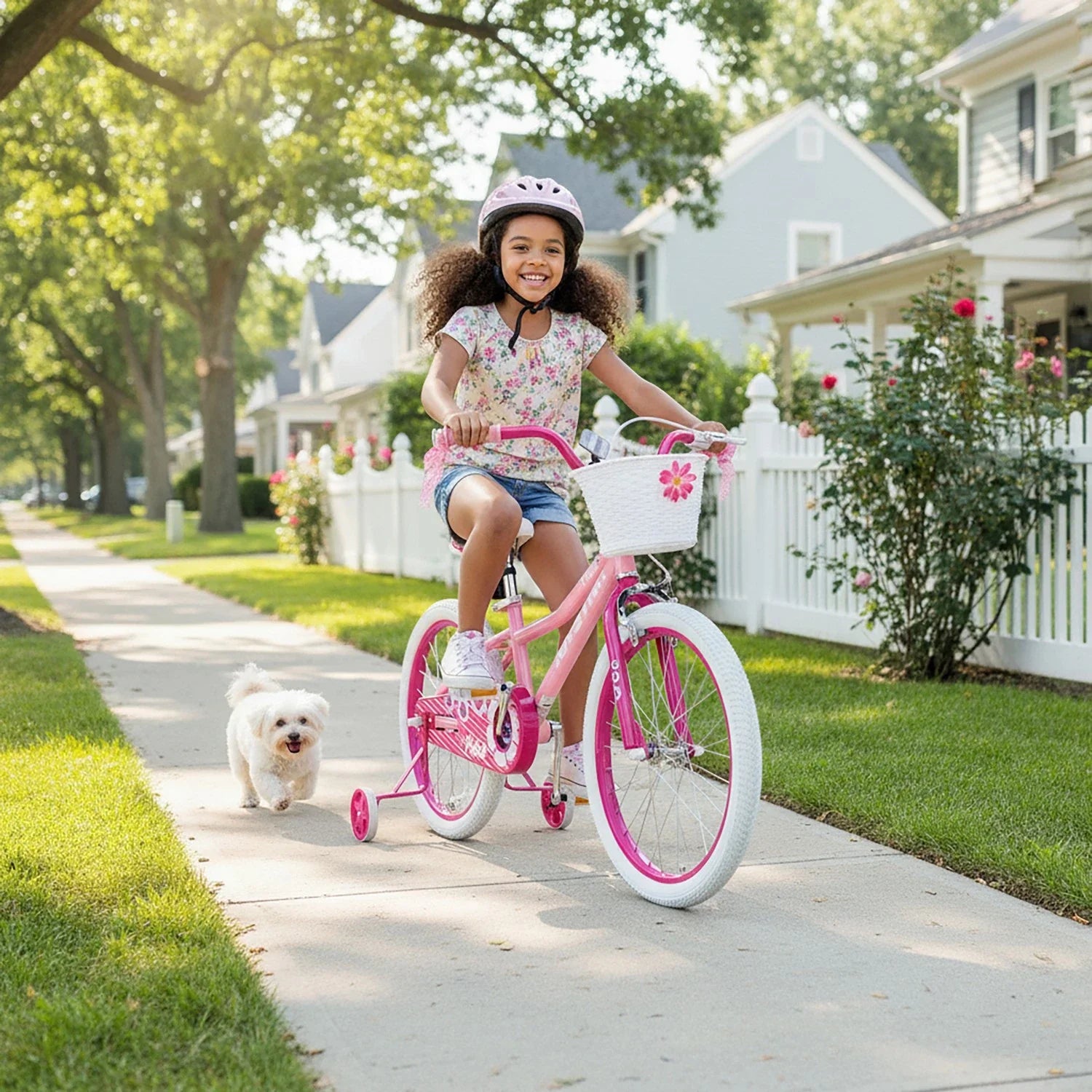 JOYSTAR Petal Girls Bike for Toddlers & Kids with Training Wheels