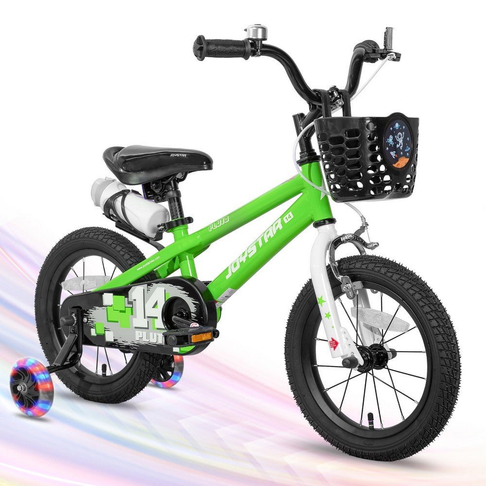 JOYSTAR Pluto 2.0 Kids Bike with Flash Training Wheels