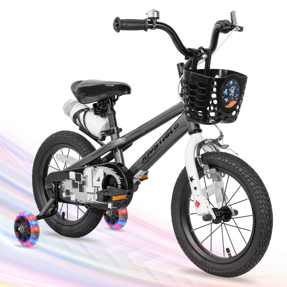 JOYSTAR Pluto 2.0 Kids Bike with Flash Training Wheels