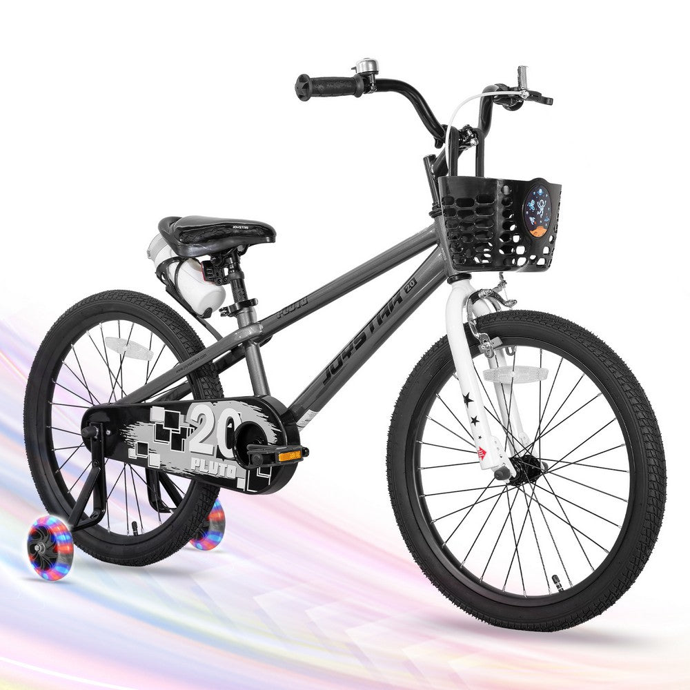 JOYSTAR Pluto 2.0 Kids Bike with Flash Training Wheels