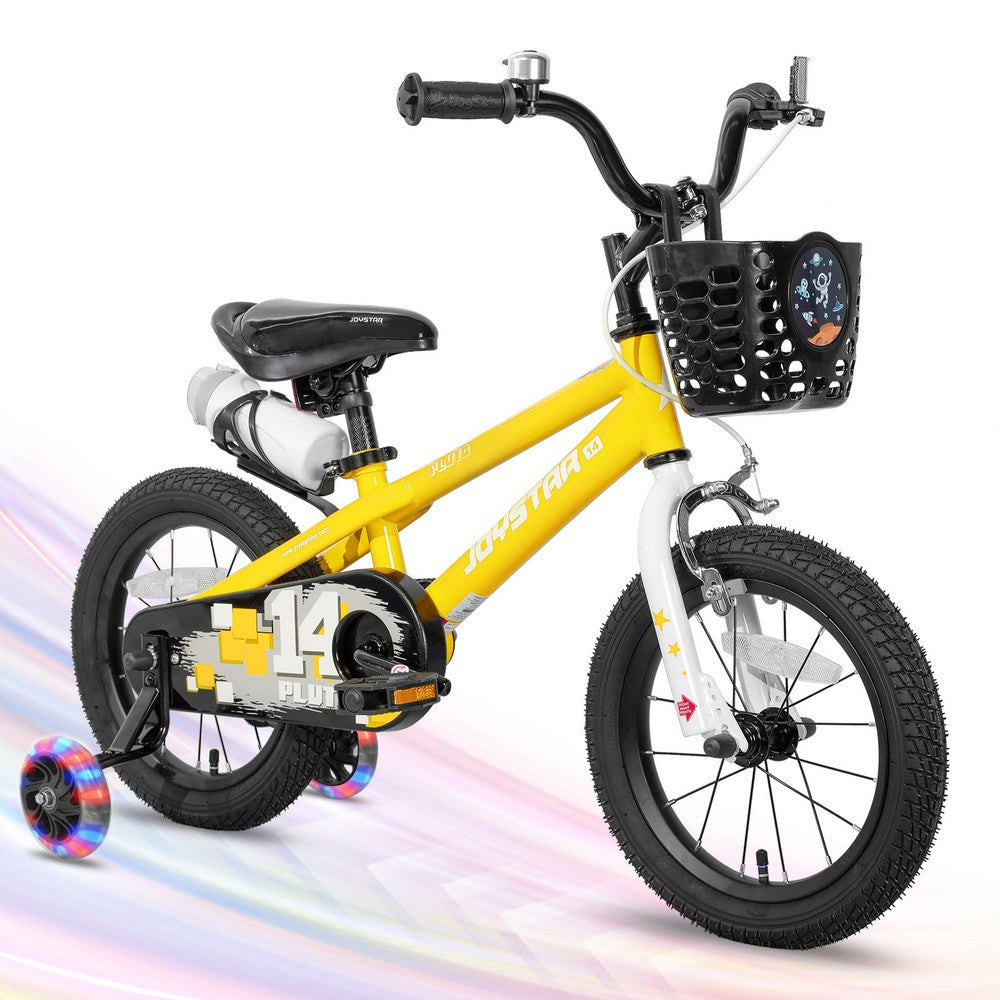 JOYSTAR Pluto 2.0 Kids Bike with Flash Training Wheels